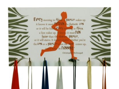 Picture of  Zebra Medal Hanger - White