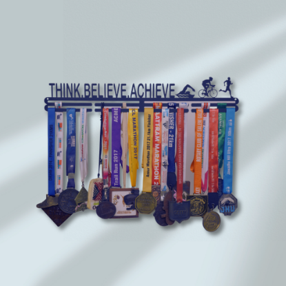 Picture of Think Believe Achieve Triathlete Medal Hanger