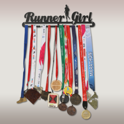 Picture of Runner Girl Medal Hanger