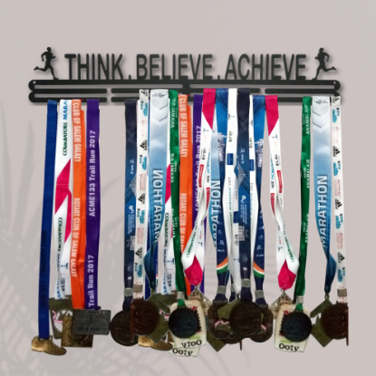 Picture of Think Believe Achieve Runner Medal Hanger